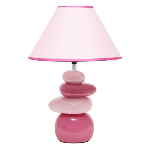 Lampada Ceramica Rosa Cm 21.5x21.5x28.5 - Emmepishop