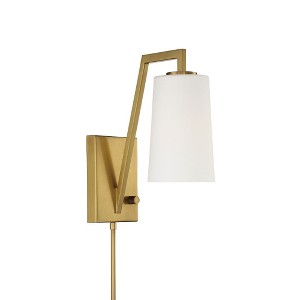 Crystorama Lighting Avon 1 - Light Sconce in  Aged Brass - 1 of 4