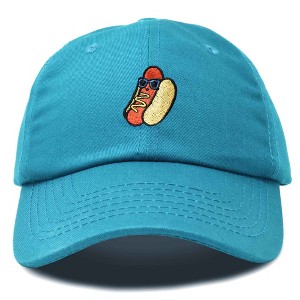 Dalix Hot Dog Embroidered Cap Cotton Baseball Summer Cool Dad Hat Mens - 1 of 4