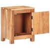 vidaXL Bedside Cabinet 15.7"x11.8"x19.7" Solid Acacia Wood - 2 of 4
