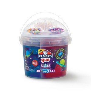 Elmer's 6pc Space Adventure Gue Kit: Creativity & Shapes, Choking Hazard, Ages 3+, Purple, Pink, Blue, Slimes & Putties - 1 of 4