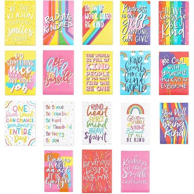 Bright Creations 20 Pack Kindness Posters, Classroom Teacher Supplies and Wall Decor (13 x 19 Inches)