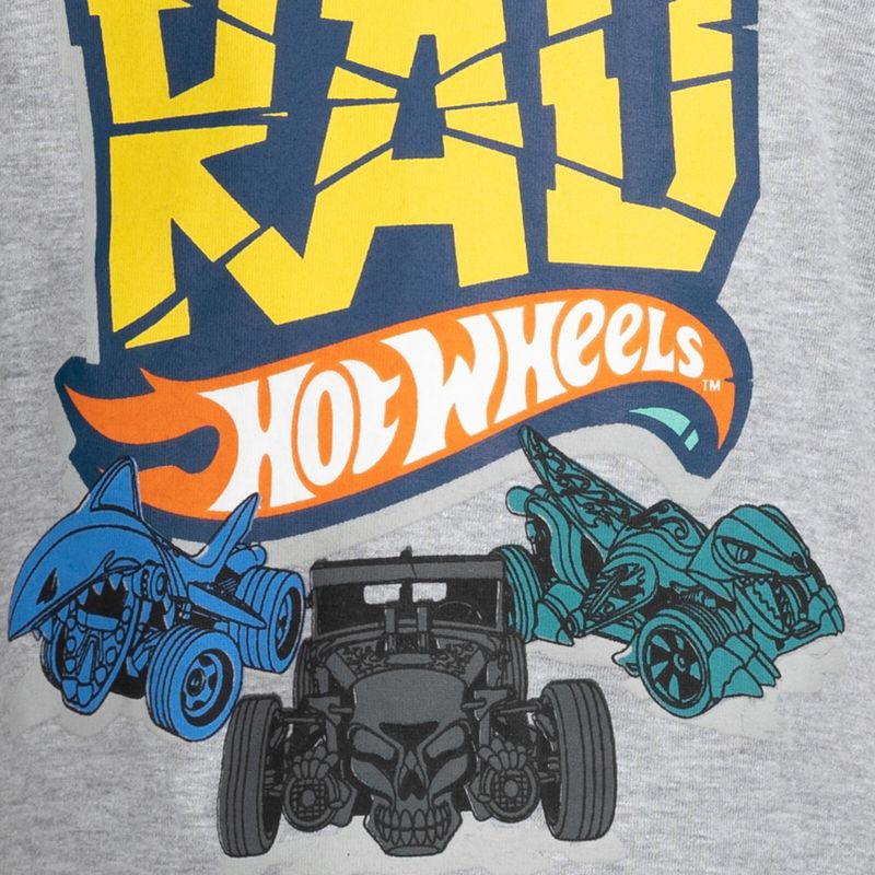 Hot Wheels 3 Pack Graphic T-Shirts Gray/Black/Red, 4 of 8