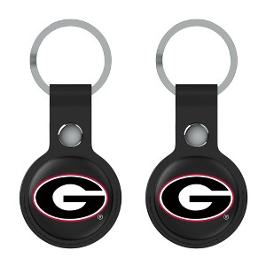 NCAA SEC Universities Insignia Black Airtag Holder 2-Pack - 1 of 4