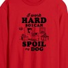 Men's - Peanuts - Work Hard To Spoil My Dog Long Sleeve Graphic T-Shirt - 2 of 4