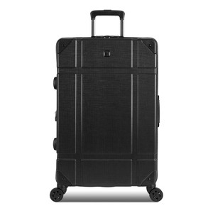 SwissGear Vintage Trunk II Hardside Large Suitcase Spinner - Black - 1 of 4