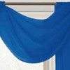Celine Sheer 55 x 216 in. Sheer Curtain Scarf Valance Navy Blue - 4 of 4