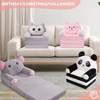 Yinvani Kids Sofa Chair with Removable Cover, Convertible Floor Sofa Bed to Lounger for Girls Boys Age 1-3 - 2 of 4