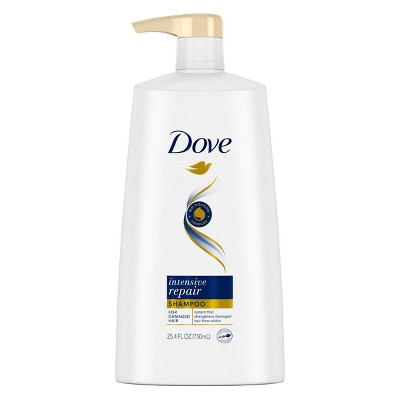 Dove Nutritive Solutions Strengthening Shampoo with Pump for Damaged Hair Intensive Repair - 25.4 fl oz