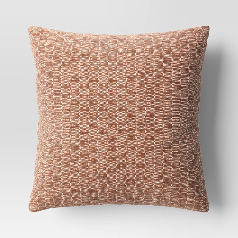 Oversized Textural Woven Square Throw Pillow - Threshold™, 1 of 10
