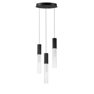 ET2 Lighting Reeds 3 - Light Pendant in  Black - 1 of 4