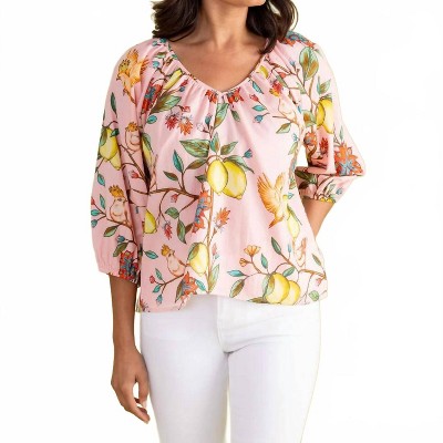 Women's Beatrice V Neck Top - Double A
