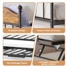 Twin Daybed with Pop Up Trundle & Headboard, Heavy Duty Metal Daybed Frame for Living Room Guest Room Apartment - 2 of 4