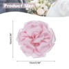 Unique Bargains Satin Flower Durable Elegant Large Peony Floral Lapel Brooch Pin - 2 of 4