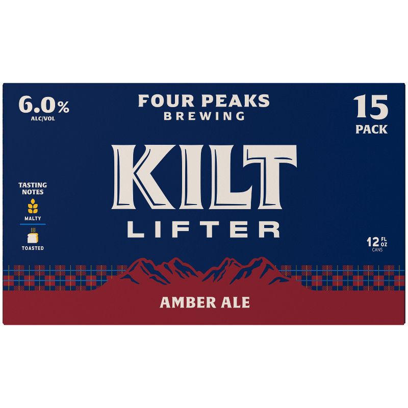 Four Peaks Kilt Lifter Scottish-Style Ale Beer - 15pk/12 fl oz Cans, 4 of 11