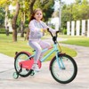Infans 18" Kids Bike w/Adjustable Saddle Handlebar Removable Training Wheels Handbrake - 4 of 4