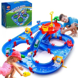 Vatos 100-Piece Toddler DIY Water Park Playset, Water Table for Kids Aged 3-7 - 1 of 4