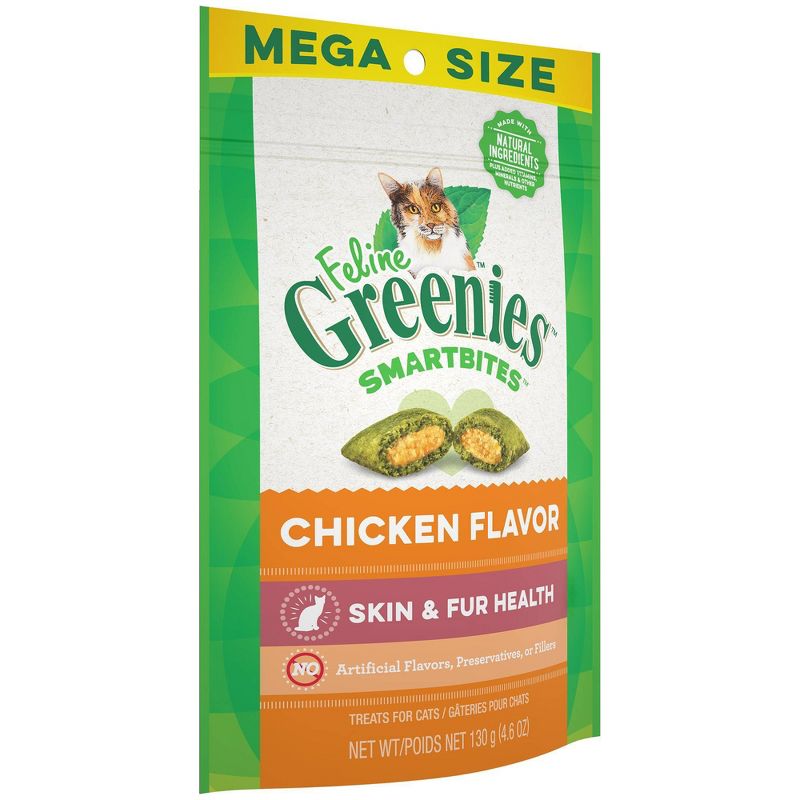 Greenies Smartbites Skin and Fur Health Chicken Flavor Cat Treats, 3 of 7