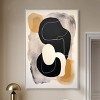Art Remedy Milk Butterscotch and Dark Chocolate Brown Earthy Abstract Wall Art Framed - 2 of 4