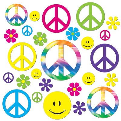 Beistle Retro 60s Cutouts 2" - 11" 126/Pack 54185