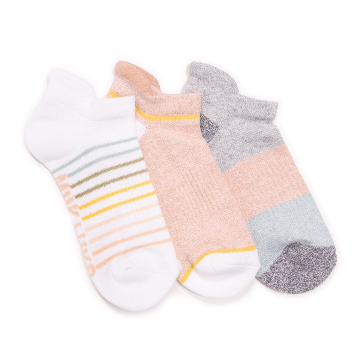 Muk Luks Women's 3 Pack Cotton Compression Ankle Socks - thumbnail 9