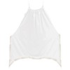 LA LEELA Women's Summer Vacation Beachwear Bathing Suit Holiday Swimwear Flowy Cover Ups Sleeveless Beach Dress for Women 16-18 White, Solid - 2 of 3