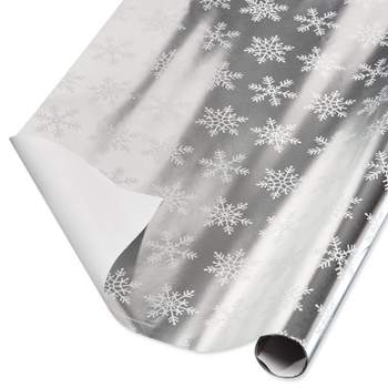 American Greetings 22.5 sqft Wedding Wrapping Paper Floral White/Black 1 ct