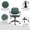Lyngins Microfiber Home Office Desk Chair with Swivel Wheels,Adjustable Height, and Tilt Function Living Room,Bedroom,Study Room - 3 of 4