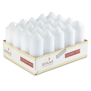 Spaas Small Pillar Candles, 20 Pack Dripless Long-Burning Candles - 1.5" x 4.3" - 1 of 4