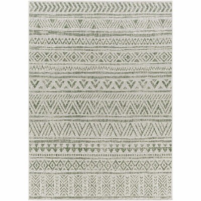Hauteloom Novato Olive All Over Pattern Performance Rug