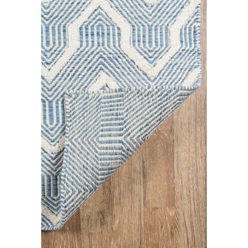 Langdon Prince Hand Woven Wool Area Rug Blue - Erin Gates by Momeni, 6 of 9