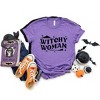 Simply Sage Market Women's Witches Woman Broom Short Sleeve Graphic Tee - 3 of 4