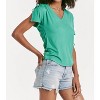 Women's Minnie Shirred Short Shoulder Top - Another Love - 2 of 4