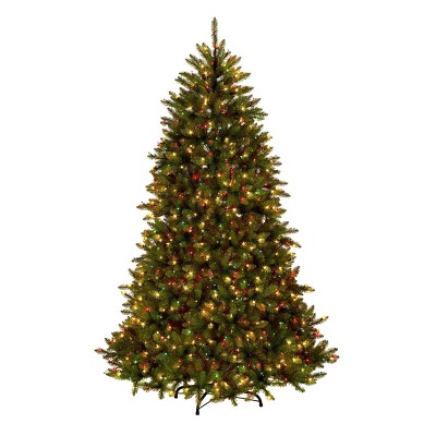 National Tree Company Pre-lit Dunhill Fir Artificial Christmas Tree with Dual Color Lights