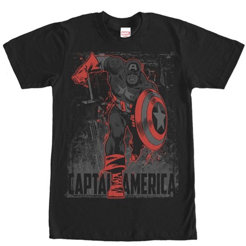 Men s Marvel Captain America Shadow T shirt Target