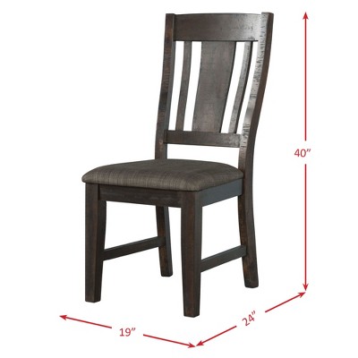 Rustic Gray Oak 7-Piece Dining Set with Lattice Back Chairs