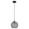 Livex Lighting Cassandra 1 - Light Pendant in  Black - 3 of 4