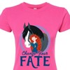 Women's - Disney - Merida & Angus Change Your Fate Fitted Graphic T-Shirt - 2 of 3