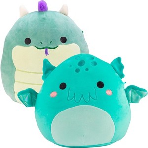 Squishmallows 10" 2-Squish Creature Pack Dragon & Cthulhu- Collectible Soft & Squishy Stuffed Animal Toy-Gift Set for Kids, Girls, Boys & Fantasy Fans - 1 of 4