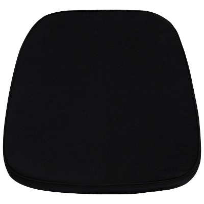 Wellsin Black Chair Cushions for Dining Chairs 4 Pack, Memory Foam