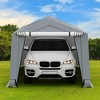 Costway 10' x 16'\10.2' X 20.4'  Heavy-Duty Carport Car Canopy Shelter Outdoor Portable Garage Door - 2 of 4