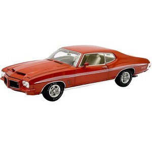1972 Pontiac GTO LeMans Sundance Orange Metallic with GTO Stripes Limited Edition to 342 pieces 1/18 Diecast Model Car by ACME - 1 of 4