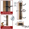 Sorbus Wire & Wood Wine Rack and Glass Holder Wall Mounted for Bottles, Wine Glasses, for Home Bar - 3 of 4