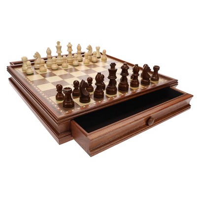 Round Chess Set Wooden Chess Game Original Wooden Chess Board 