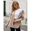 Clearlove Womens Faux Leather Vegan Shacket Blazer Long Sleeve Fall Lightweight Button Down Shirts Casual Leather Jackets - 4 of 4