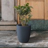 Rosemead Home & Garden Concrete Outdoor Planter Pot Black 13.78"x13.78"x18.11" - 3 of 4