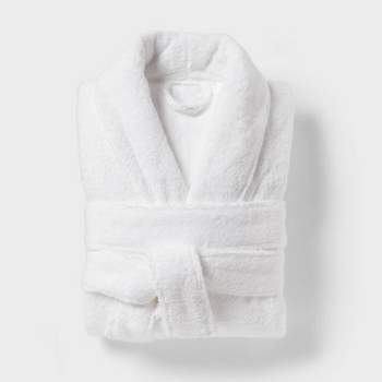 Spa Plush Bath Robe White - Threshold™
