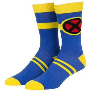 Adult X-Men Cyclops Character Armor Costume Crew Sock - 1 of 4