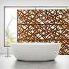 Grungis 76" H×48" W Freestanding Privacy Fence with Irregular Interlaced Lines Hollow Pattern,Outdoor Privacy Screen for Balcony,Patio,Garden - 4 of 4