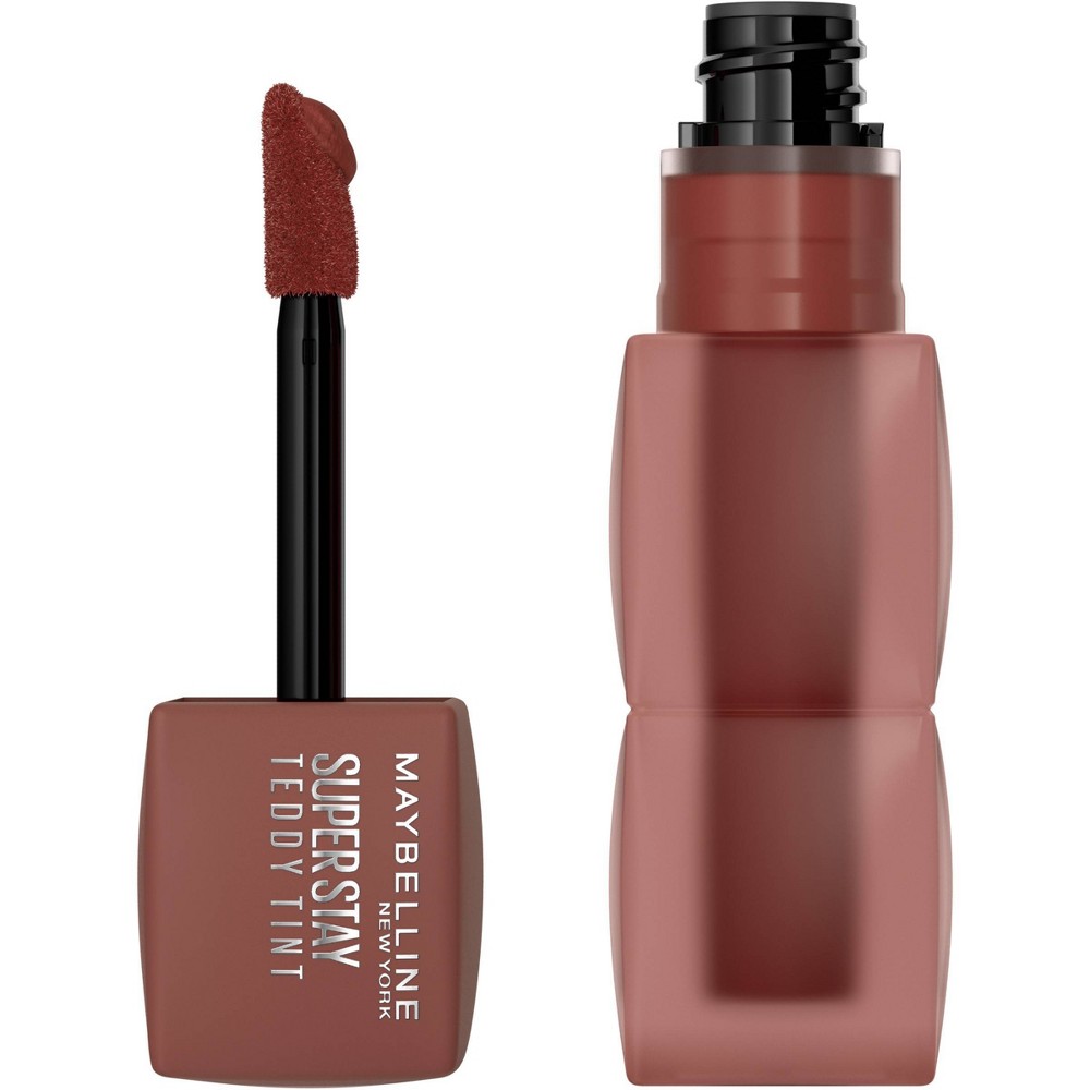 Photos - Lipstick & Lip Gloss Maybelline Super Stay Teddy Tint Long Lasting Matte Lip Tint - Mascara Tear - 0.17 fl oz 